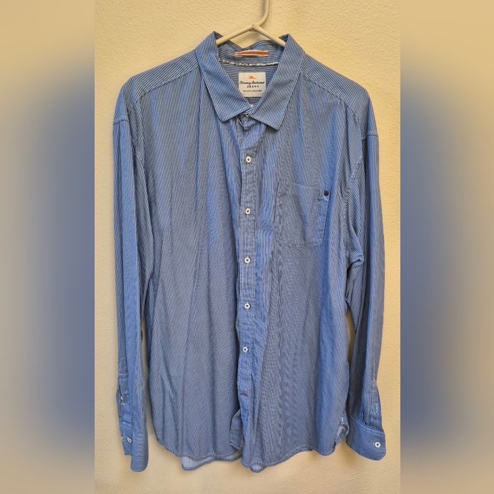 Tommy Bahama Blue Striped Men's Shirt